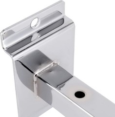Zeonhak 10 Pc 10 Inch Silver Slatwall Shelf Brackets Heavy Duty Metal