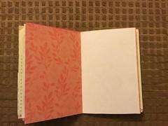 Handmade Naked Junk Journal 6” x 4.5” Mushroom Print Card Stock Cover