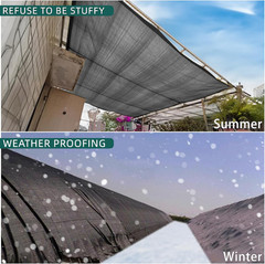 LOVE STORY 10X20Ft 90% Black Garden Shade Cloth, Sun Shade Cover Net Mesh Tarp