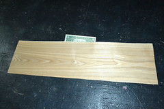 Black Ash Raw Wood Veneer Sheet 7 x 25 inches 1/42nd M5940-37