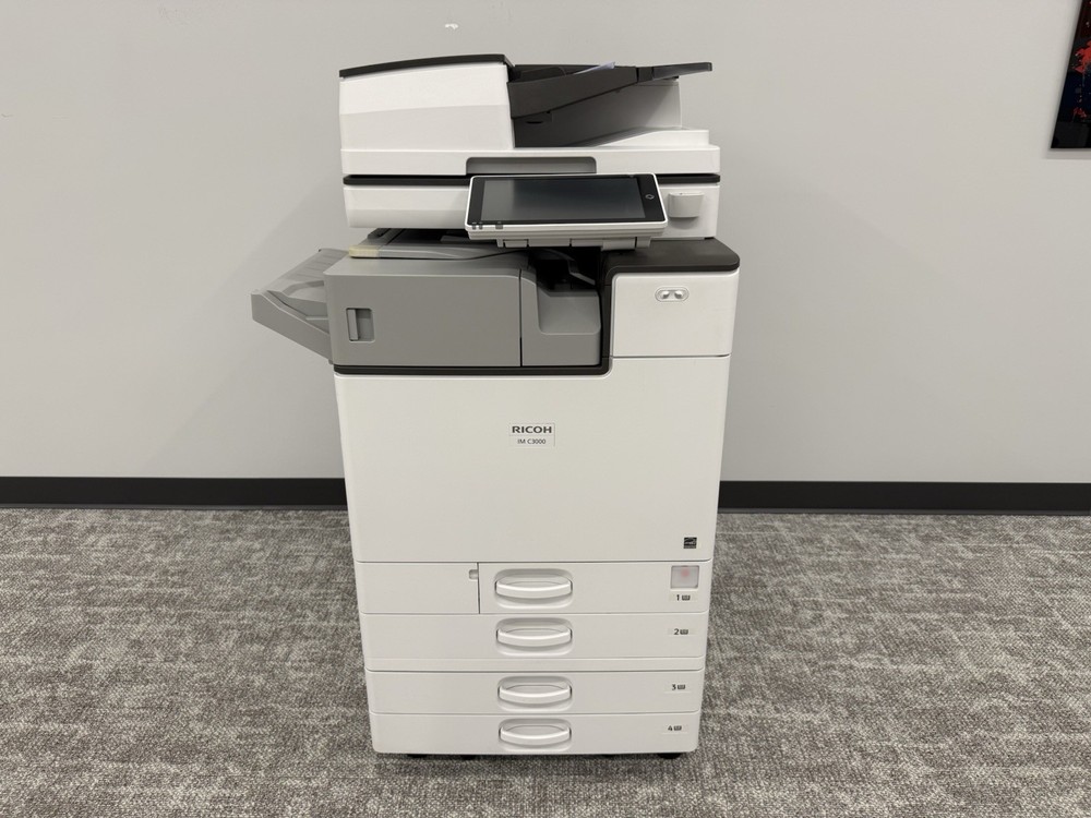 Ricoh IM C3000 Color Copier Printer Scanner Finisher / Only 28k Meter