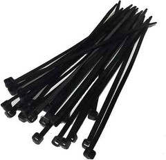 100 Cable Zip Ties Cable Ties Heavy Duty Nylon Cord Black 50lb test UV Resistant