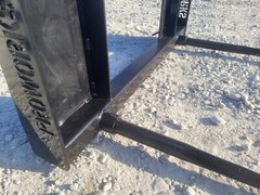 PROWorks Dual Hay Bale Spear Fork Attachment Fits Skid Steer Quick Attach