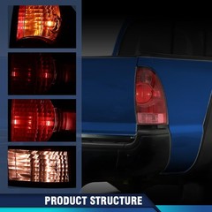 Tail Light Taillight Assembly w/o Bulbs Compatible with Toyota Tacoma