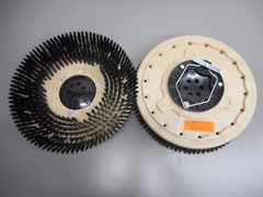 Set (2) Tennant 399244 T5 Nobles SS5 16″ Floor Scrubber Poly Brushes .028