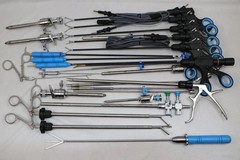 25Pcs Laparoscopic Instrument Set 5mmx330mm Reusable SS Surgical Kit CE Approved