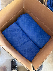 28 heavy moving blankets @ $9 each. 72×80 Used but good condition.