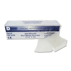 Defend 2″ x 2″ 4 ply Non-Sterile Non-Woven 32g Rayon/Polyester