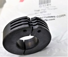 7/8” Hinged Clamp Shaft Collar 2 Piece Clamp-On Blck Oxide 1.875″ OD .5″ W [D3S4