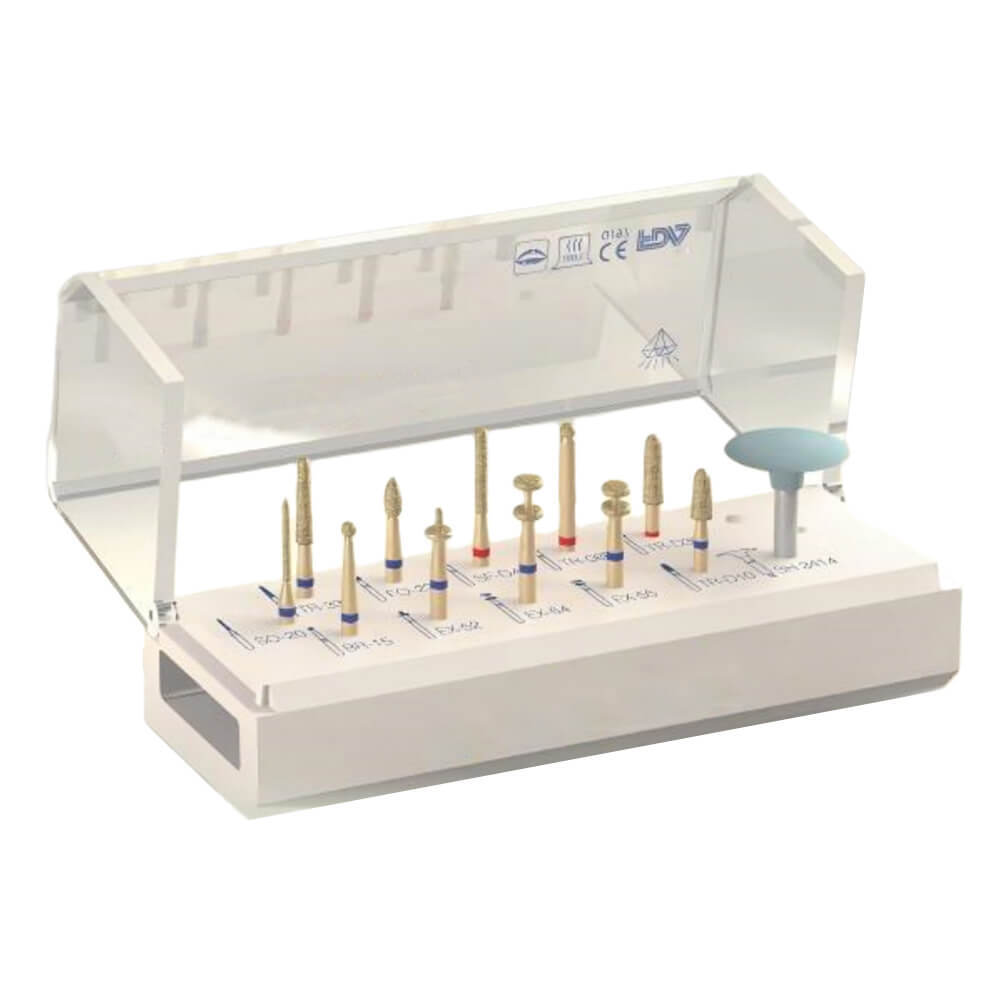 12pc Zirconia Crown Preparation Kit for Anterior and Posterior Teeth Ceramic