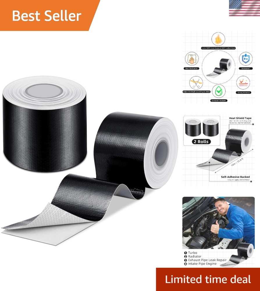 Heat Shield Tape Aluminum Foil Tape Reflective Fiberglass Insulation Waterpro…
