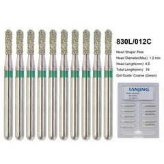 Wave Dental Carbide Bur FG 330 245 557 Pear Diamond Bur 830/008 010 High Speed