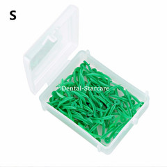 400x Dental Plastic Wedges Concave Design Arc Diastema Wedge w End Circular Hole