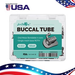 50 Set Dental Orthodontic 1ST Molar Bondable Non-Conv MBT0.022 Buccal Tubes