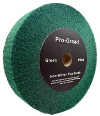 Pro-Graad 10” x 2” Green P180 Non-Woven Bench Grinder Polishing Burnishing…