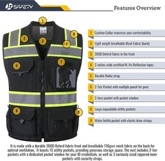 Reflective Surveyor Safety Vest for Field Engineers