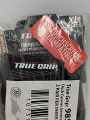 True Grip Duck Canvas Work Gloves XL Touchscreen 3 Pair Heavy Duty General Use