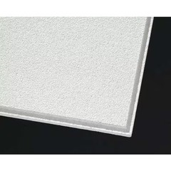 Armstrong Mesa Ceiling Tile, 24 in W x 24 in L, Angled Tegular, 15/16 in Grid