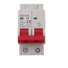 Universal Mini Circuit Breaker AC MCB 2P 4.5kA 6/10/16/25/32/40/50/63A Din Rail