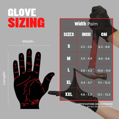 Black Nitrile Gloves Disposable Latex Free & Powder Free, 4 Mil Rubber Glove, Cl