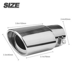 Durable Universal Easy-To-Install Stable Thickened Modified Car Exhaust Tail Tip