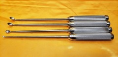AcroMed 2029-00 Wallie Heinig Curette Set 15″ Sizes #00 #4 #5 #6 Orthopedic