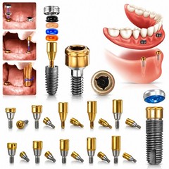 Dental Zest Locator Overdenture Attachment System Compatible Multiple Implant