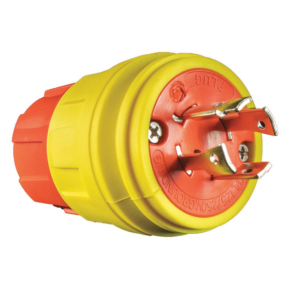 ERICSON 2320-PW6P-AM WT LckPlg,;20 A;Yellow,Elastmr,4Blds 40LN12