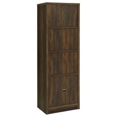 Coaster Laughlin 3-Shelf Engineered Wood Media Tower in Brown