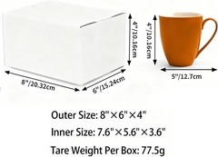 Shipping Boxes 6x6x6 Corrugated Cardboard Boxes Small Mailing Box, 25 Pack