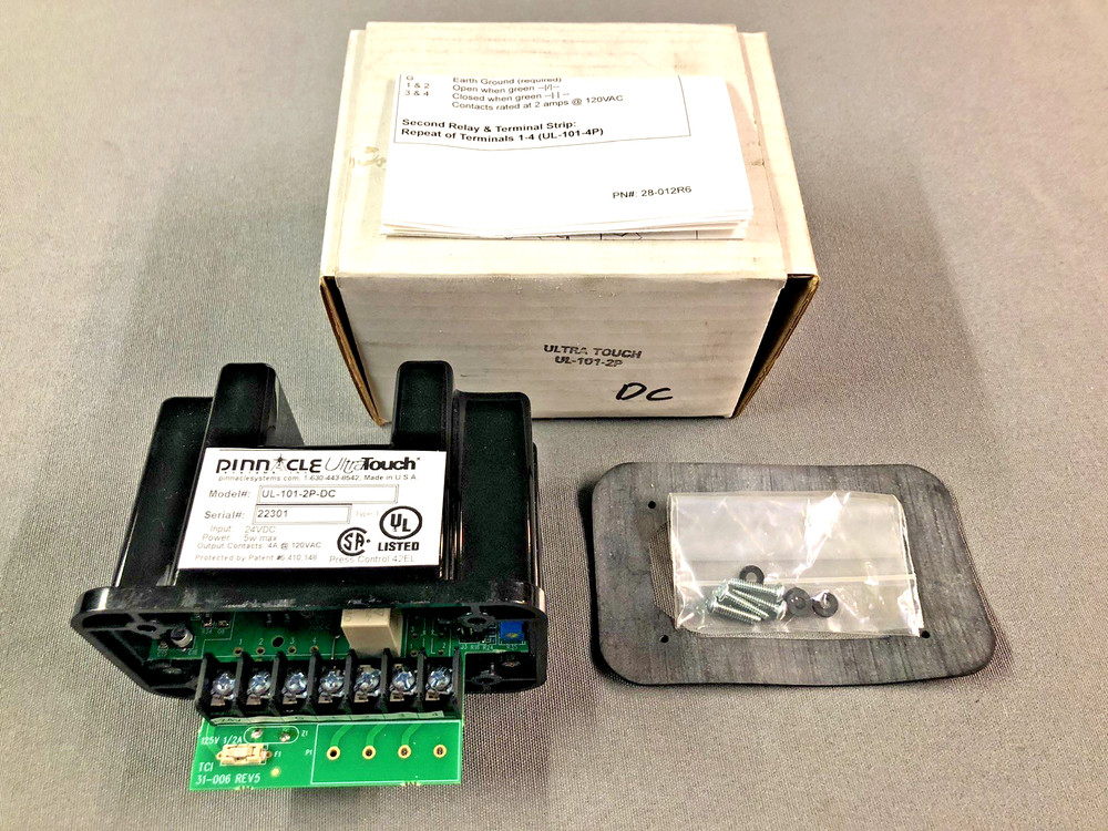 (1) Pinnacle Systems UL-101-2P UltraTouch Palm Button Control 24VDC 1 NO / 1 NC