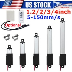 12V Electric Micro Linear Actuator 1.2″ 2″ 3″ 4″ Stroke Fast Speed Up To 6inch/s
