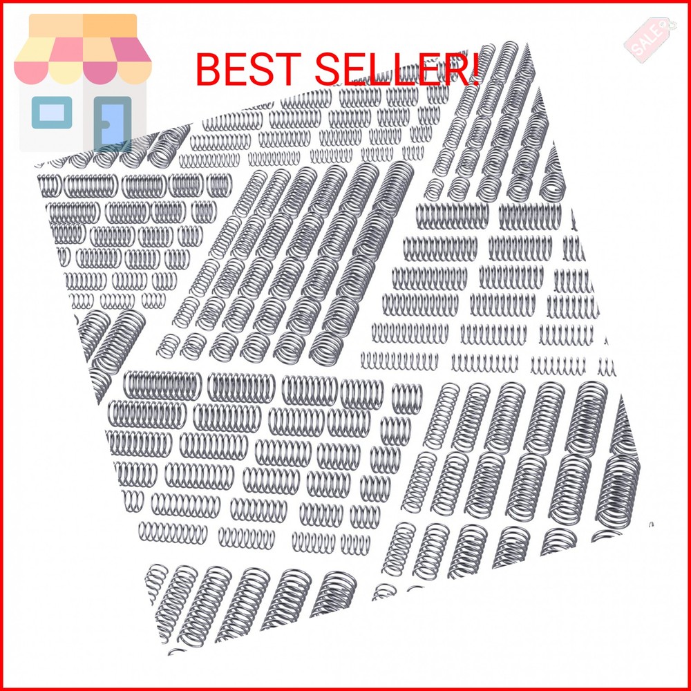 300 Pcs Compression Springs Assortment Kit, Stainless Steel Springs,Mini Spring