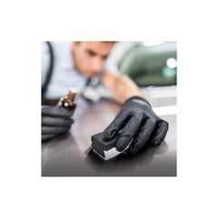 SAS Safety Raven Powder-Free Nitrile 7mil Black Glove XL 100-Box #66519