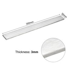 316L Stainless Steel Flat Bar 1/8″ Thickness 1 3/16″” Width 12″ Length