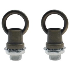 HAJXZH 2 PCS Light Fixture Hooks M10 Lighting Fixture Ring Nut Bronze Hanging…
