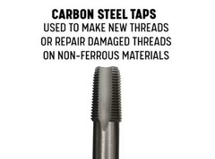 1/4 in Carbon Steel NPT Pipe Tap & 7/16 in HSS Drill Bit Set 2-Piece Threading