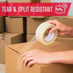 Clear 2 Mil Standard Duty Packing Tape 2″ x 110 Yards, 6 Rolls, 2.0 Mil Thick