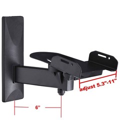 VideoSecu One Pair of Side Clamping Bookshelf Speaker Mounting Bracket with S…