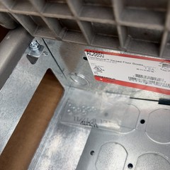 Wiremold Floor Box AC8850 Legrand Raised Floor-Computer Floor 8x8x5 Gray