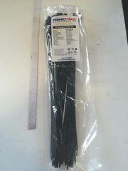 Perfect Vision CT14BLK 14″ Standard Cable Ties, Black (100 Count)