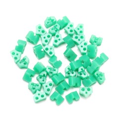 40Pcs Dental Silicone Add-On Wedges Disposable Delta Tine Wedges for Orthodontic