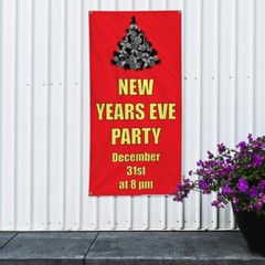 Vertical Vinyl Banner Multiple Sizes New Years Eve Party Custom Time Outdoor