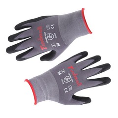 Safety Work Gloves MicroFoam Nitrile Coated Foam Gloves M-Size/12 set