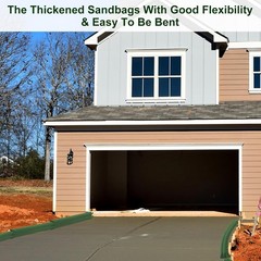 4 Pcs 7′ × 6″ Long Sand Bags for Flooding – Thickened Canvas Flood Protection