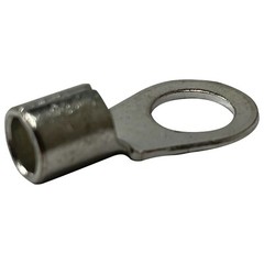 (25) Non-Insulated 6 Gauge AWG 3/8″ Ring Terminal Uninsulated Wire Connector USA