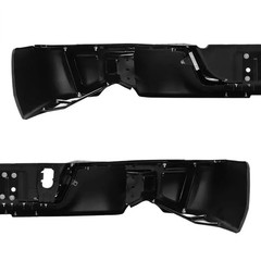 Gloss Black Rear Bumper for 09-18 Dodge Ram 1500 Dual Exhaust w/o Sensor Holes