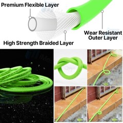 25FT 3600PSI Replacement High Pressure Power Washer Hose-3/8″ Swivel QC Flexible