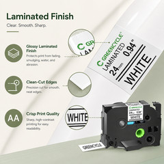 1 Pack TZe-251 Black on White 1″ TZe Tape Compatible For Brother PT-D610BT P700