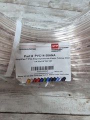 ATP Vinyl-Flex PVC Plastic Tubing PVC14-38ANA 1/4”ID x 3/8”OD 100′ Clear